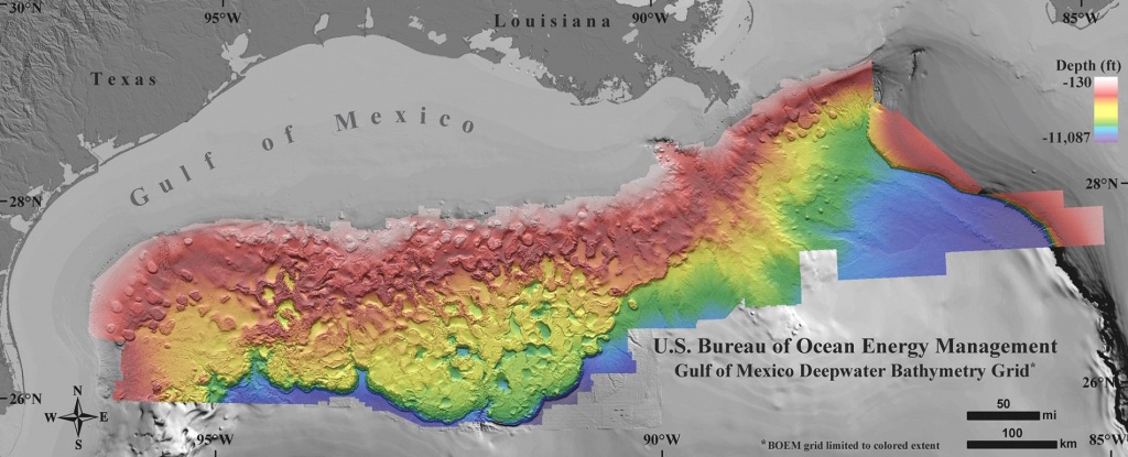 New Seafloor Map Reveals How Strange The Gulf Of Mexico Is - Top Spot Fishing Maps Texas