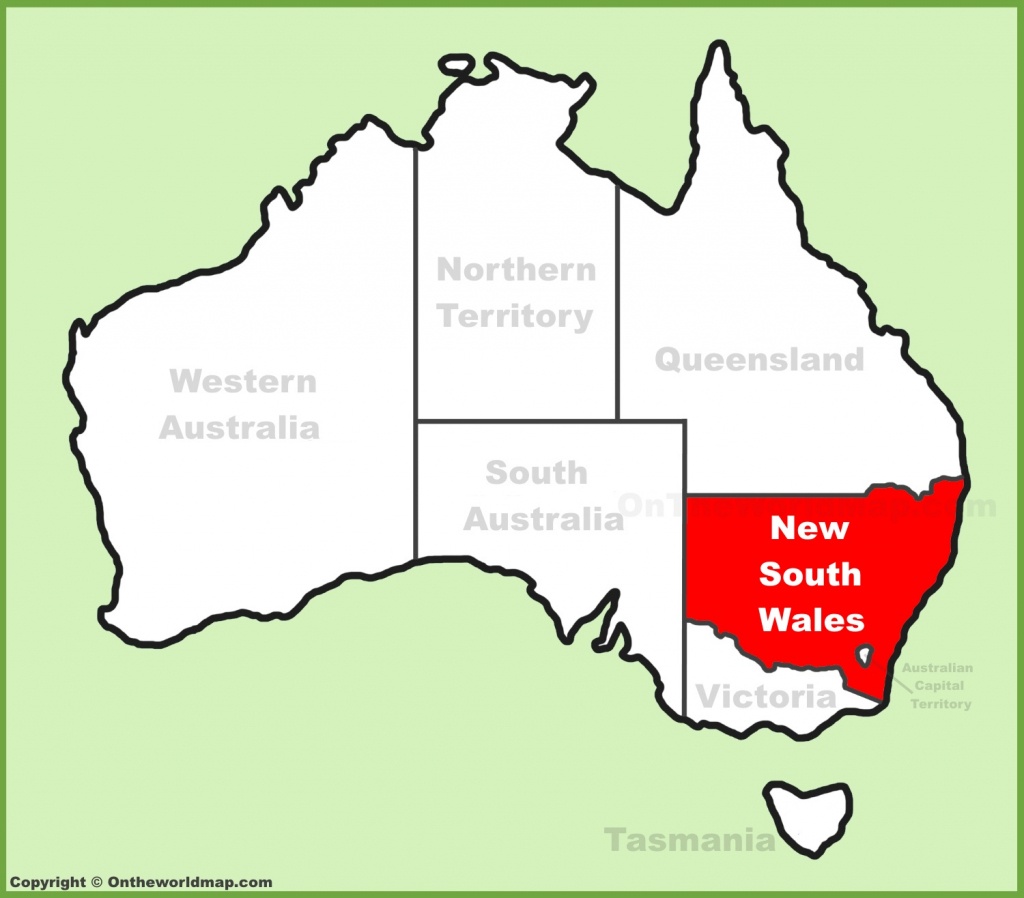 New South Wales State Maps | Australia | Maps Of Nsw (New South Wales) - Printable Map Of Nsw