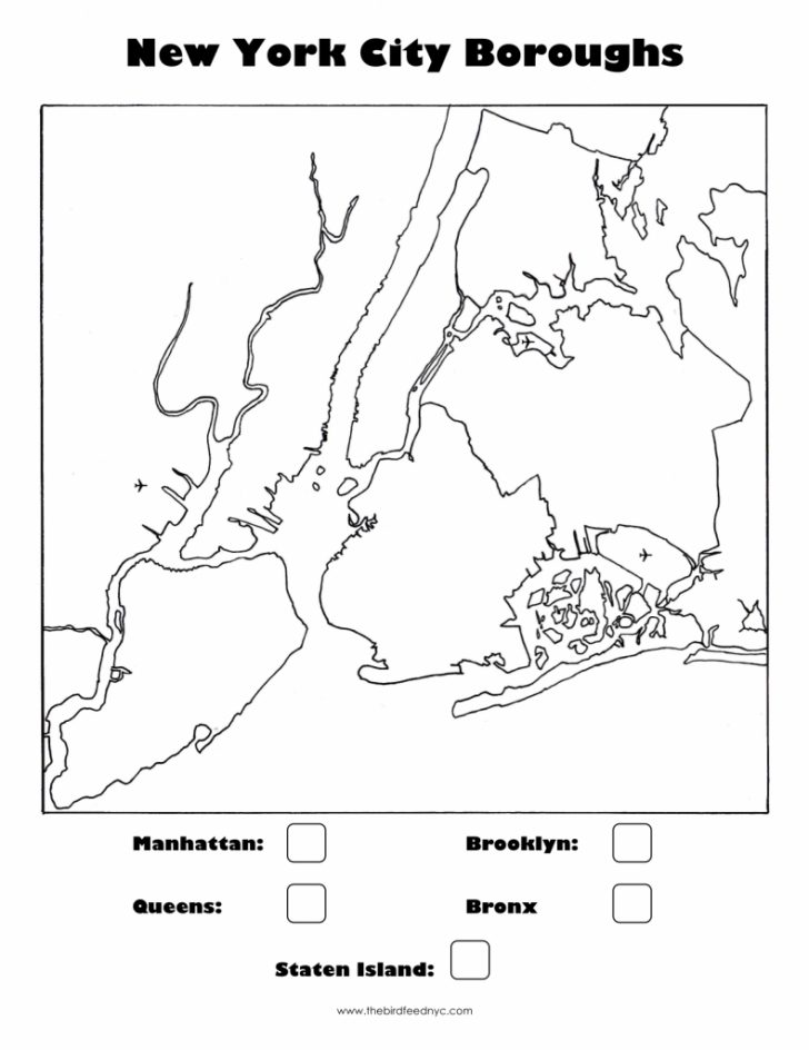 Map Of The 5 Boroughs Printable