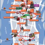 New York City Most Popular Attractions Map   Nyc Tourist Map Printable