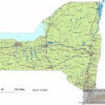 New York State Route Network Map. New York Highways Map. Cities Of   Printable Map Of New York State