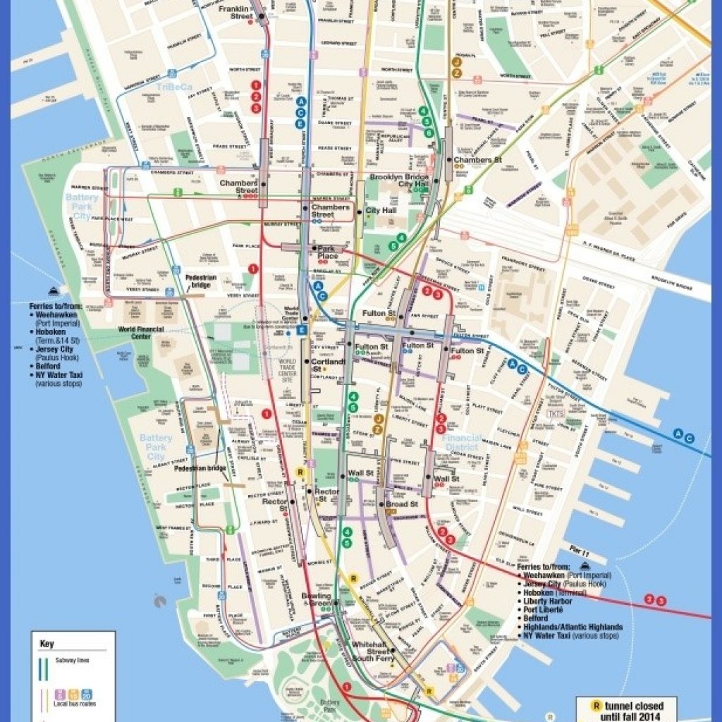 New York Tourist Map Pdf Manhattan Street - Printable Map Manhattan Pdf