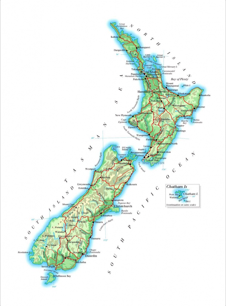 New Zealand Maps | Printable Maps Of New Zealand For Download - New Zealand South Island Map Printable