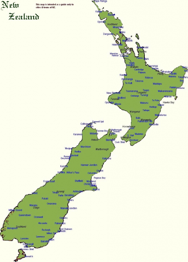 New Zealand Maps | Printable Maps Of New Zealand For Download - Printable Map Of New Zealand