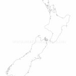 New Zealand Political Map   Outline Map Of New Zealand Printable