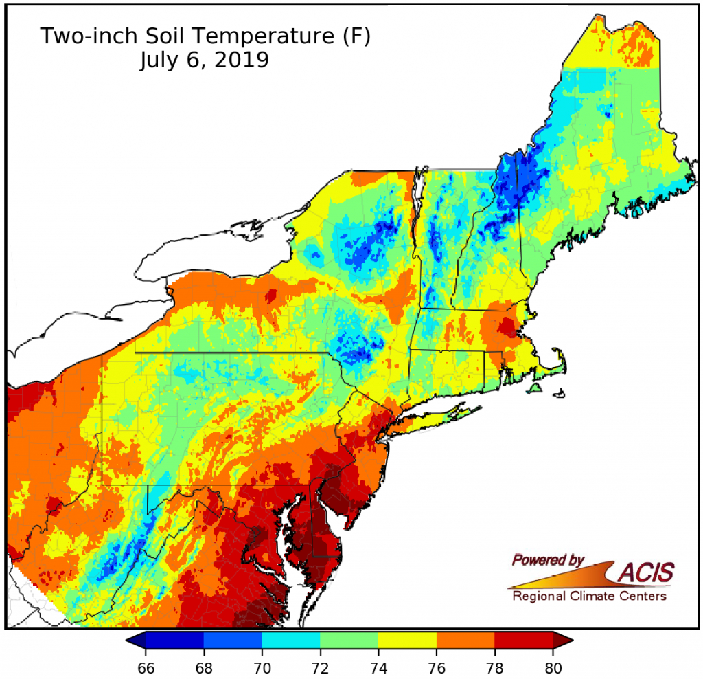 Newa - Soil Temperature Map - Texas Temperature Map