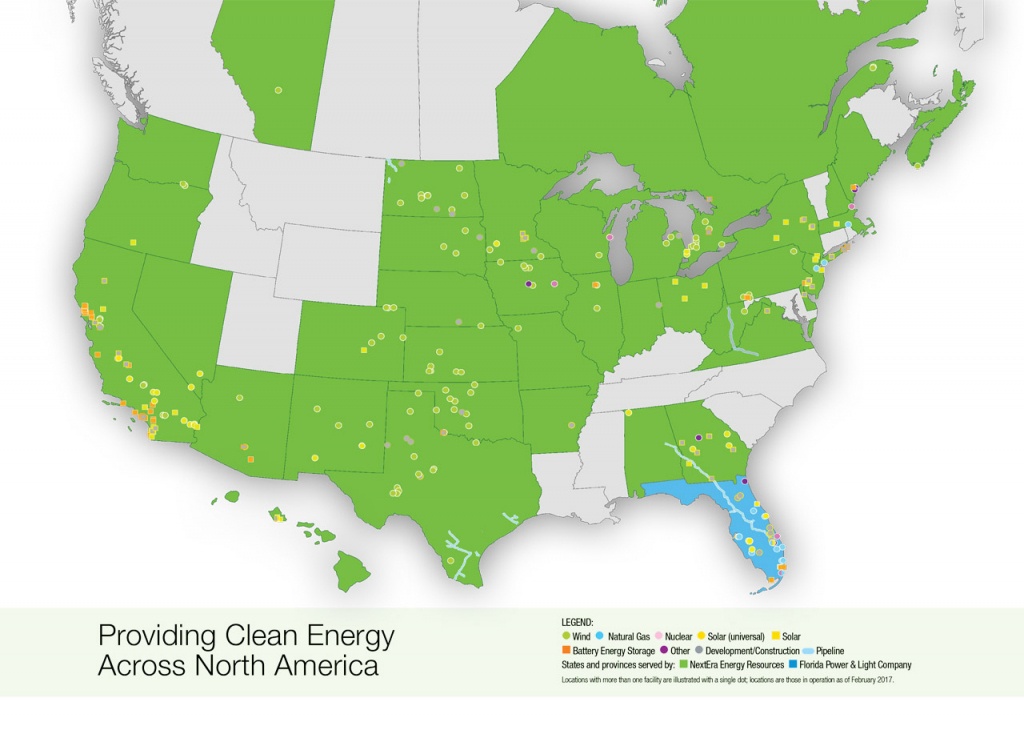 Nextera Energy Resources | Locations Map - Florida Power Companies Map