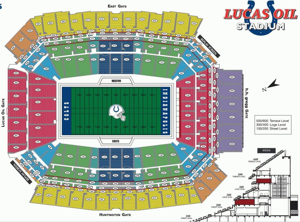 Nfl Stadium Seating Charts, Stadiums Of Pro Football - University Of Texas Stadium Seating Map