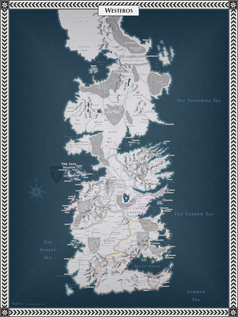 No Spoilers Westeros Map Gameofthrones Printable Map Of Westeros 