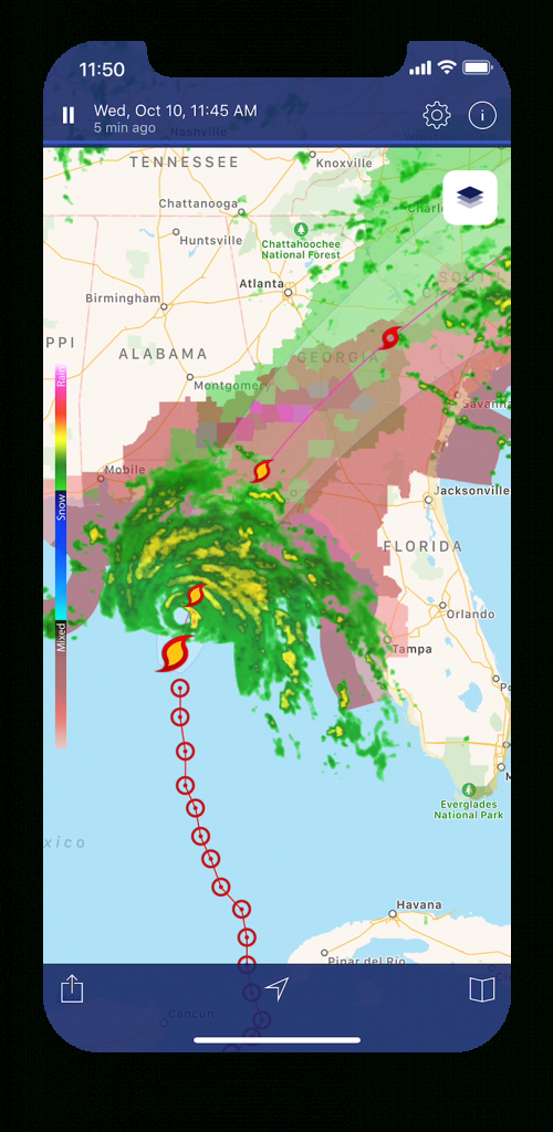 Noaa Weather Radar Live | Apalon - Florida Weather Map In Motion