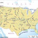 North America Map Mountains Printable Us Rivers And Physical The   Us Rivers Map Printable