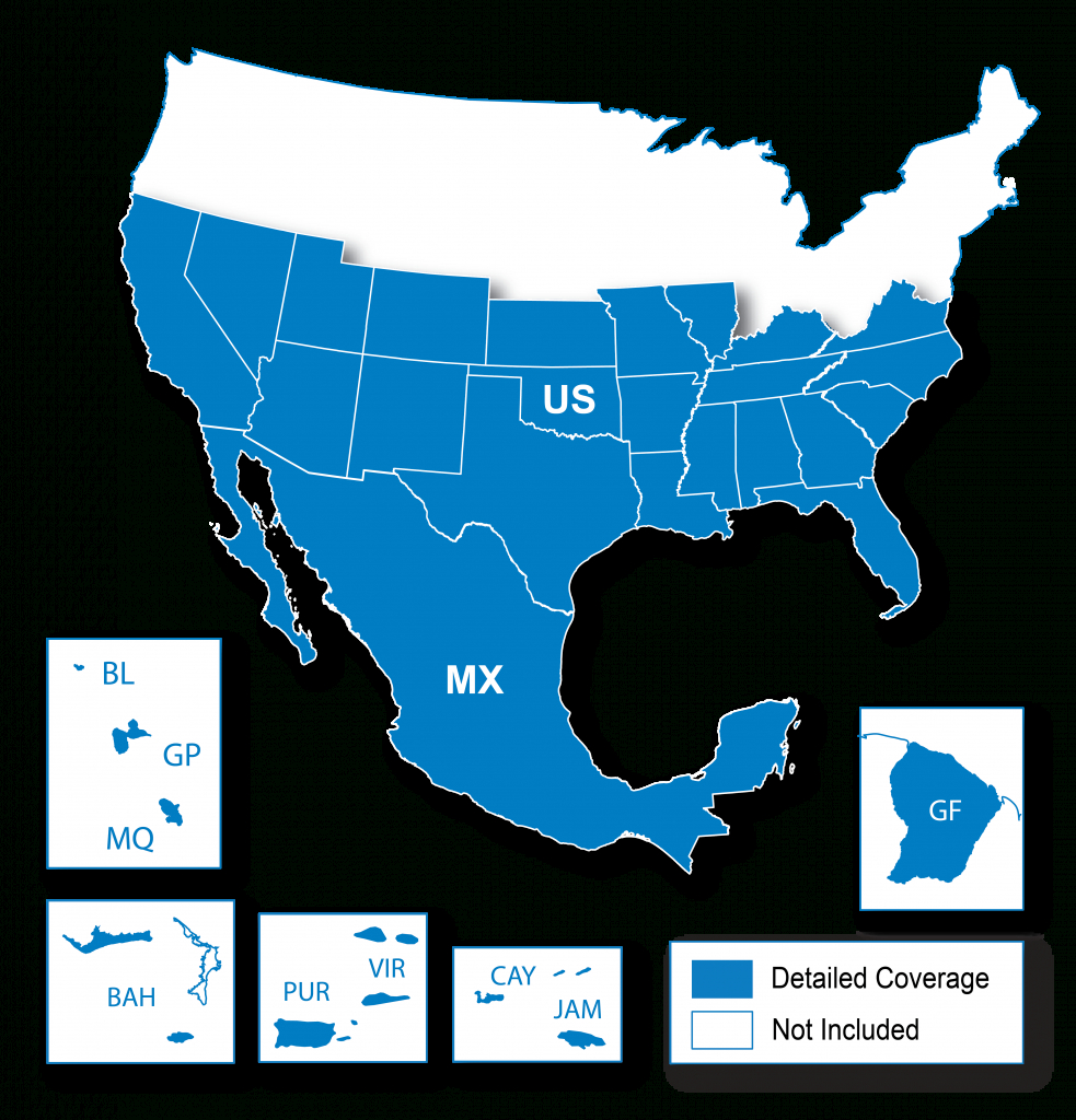 North American Map Regions | Garmin Support - Garmin California Map