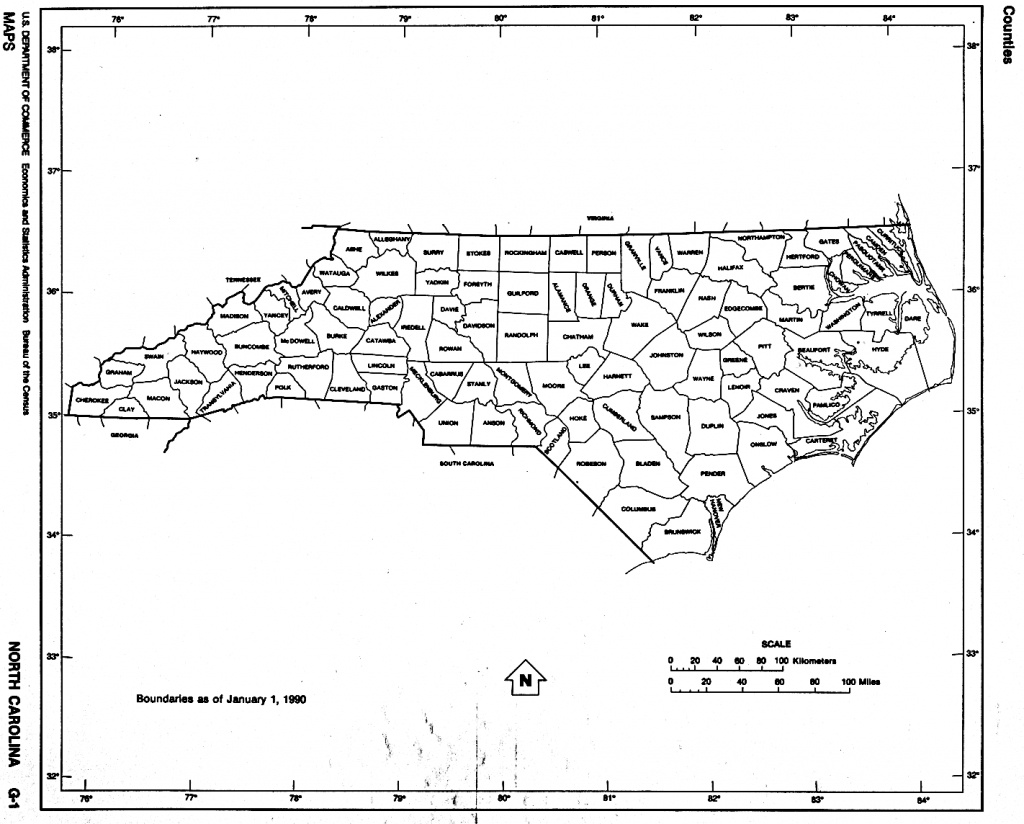 Printable Nc County Map Free Printable Maps