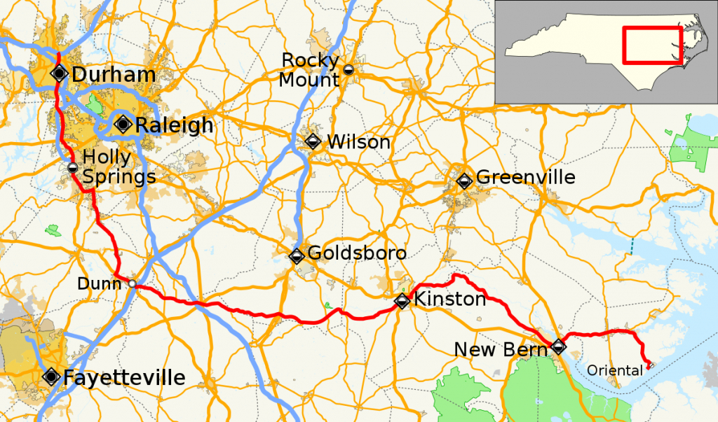 North Carolina Highway 55 - Wikipedia - Printable Street Map Of Greenville Nc