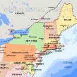Northeastern Us Maps   Printable Map Of North Eastern United States