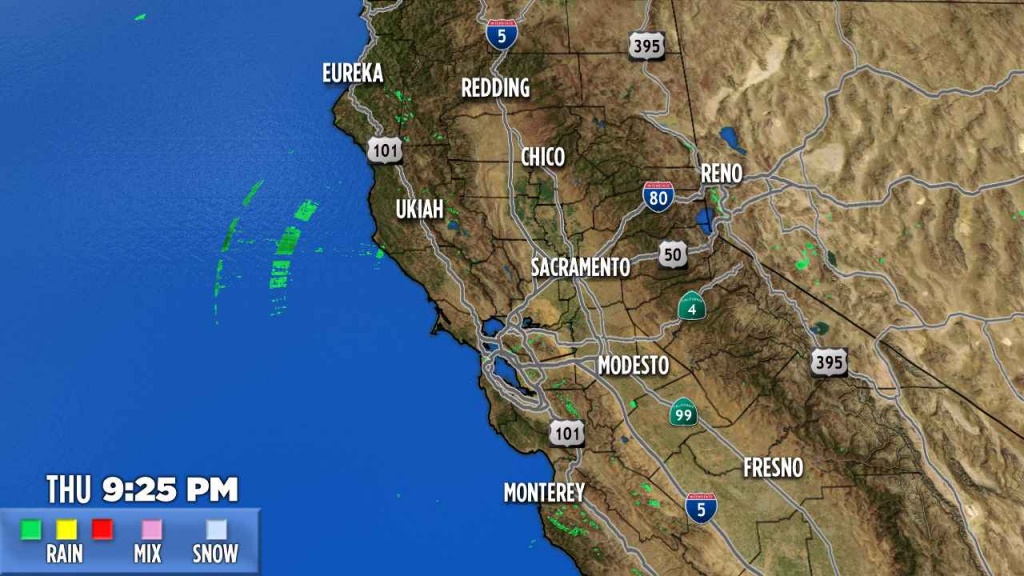 Northern California | Abc7News - Current Weather Map California