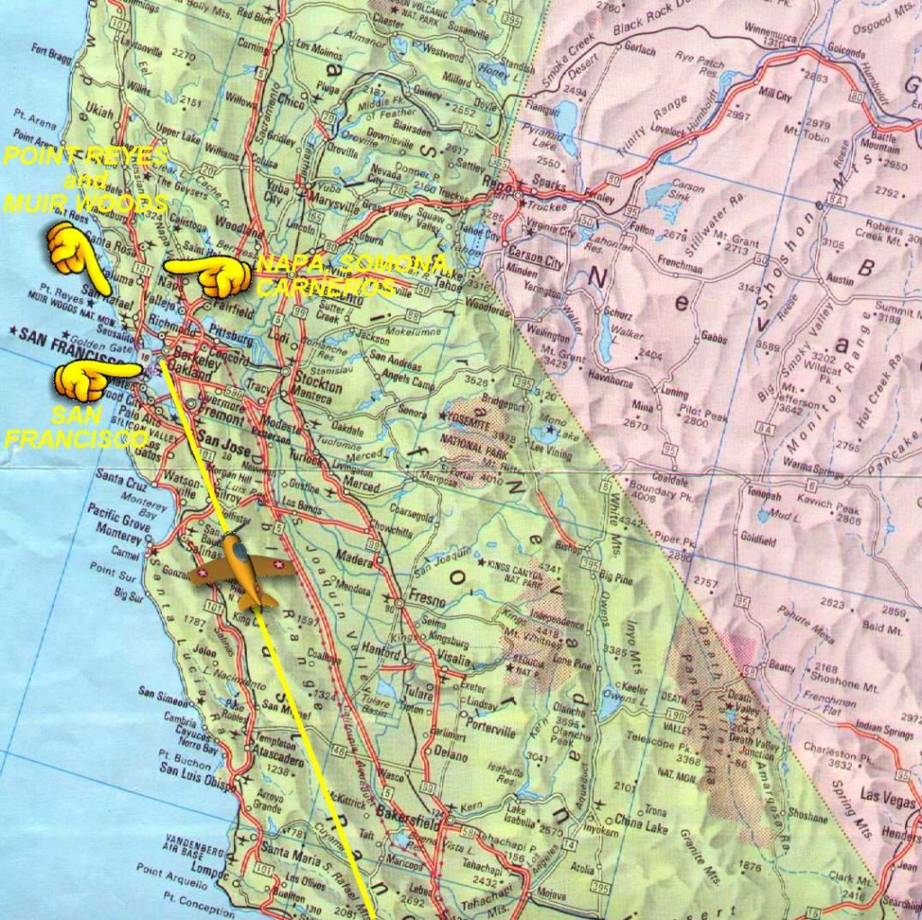 Northern California Attractions Map