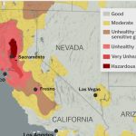 Northern California Now Has The Worst Air Quality In The World   Air Quality Map For California
