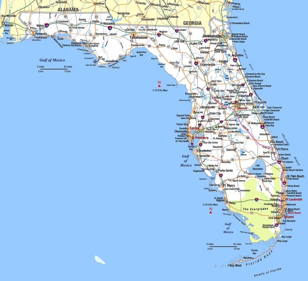 Northern Florida - Aaccessmaps - Map Of South Florida Towns