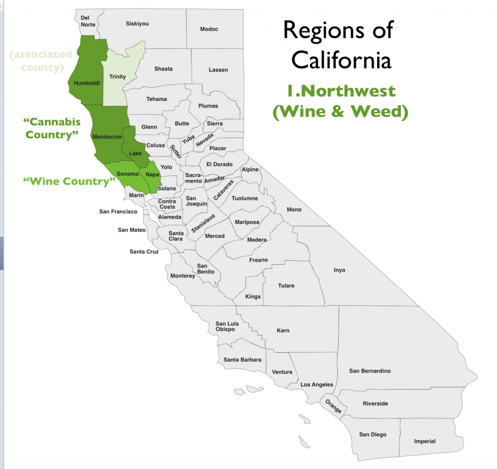 Northwest California Region Map - Geocurrents - Northwest California Map