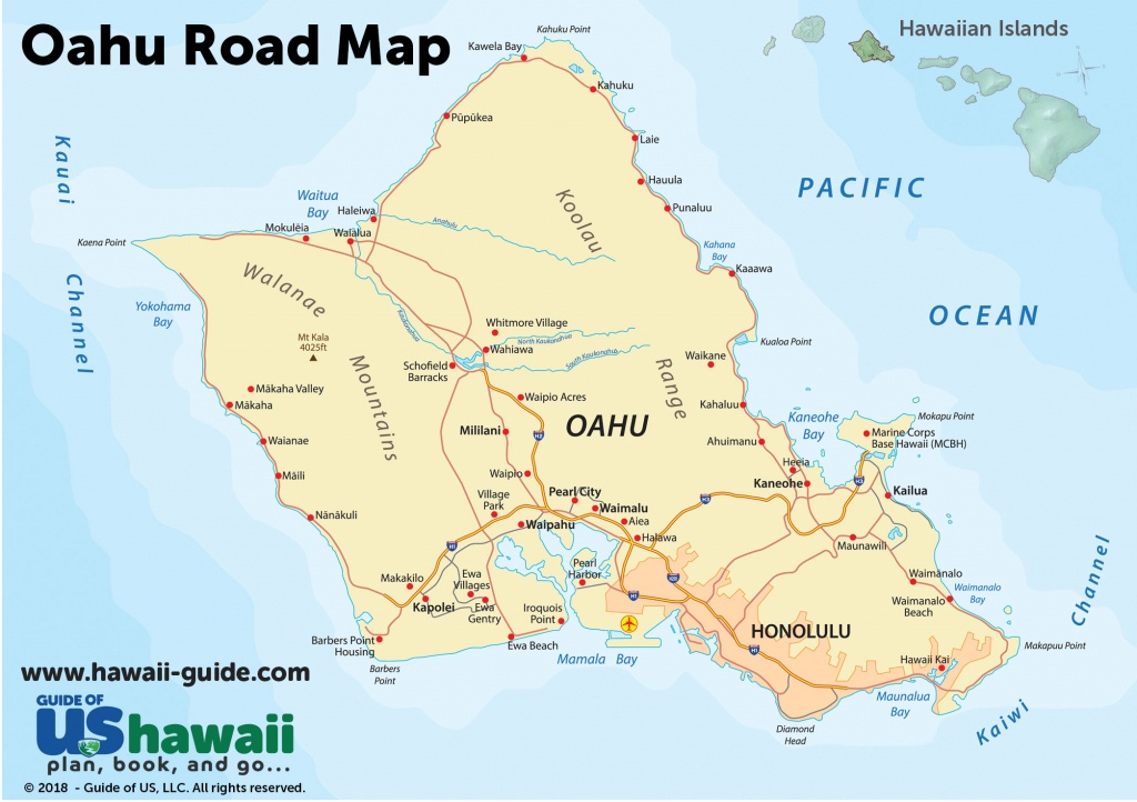 Oahu Maps - Printable Map Of Hawaii