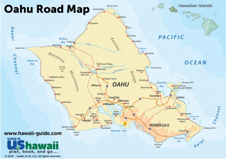 Oahu Maps Printable Map Of Oahu Attractions Free Printable Maps 8940