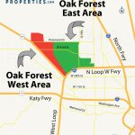 Oak Forest Houston Homes, Real Estate, Neighborhood   Map Of Northwest Houston Texas