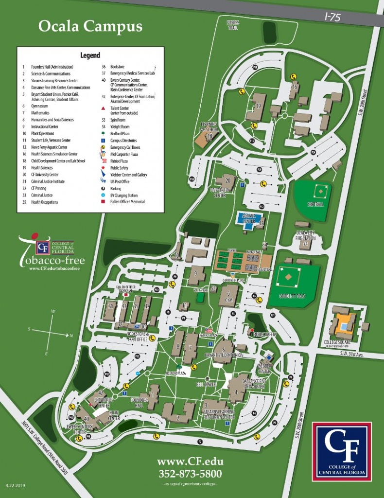 Ocala Campus Map | College Of Central Florida - Florida Map Directions