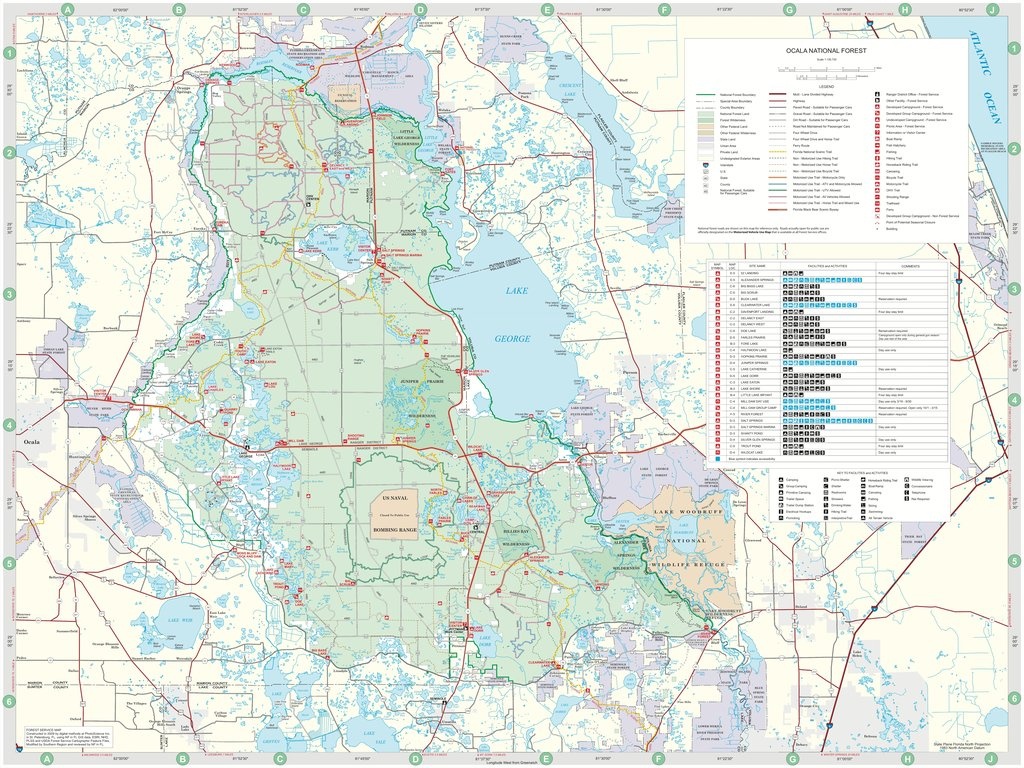 Ocala National Forest - Maplets - National Forests In Florida Map