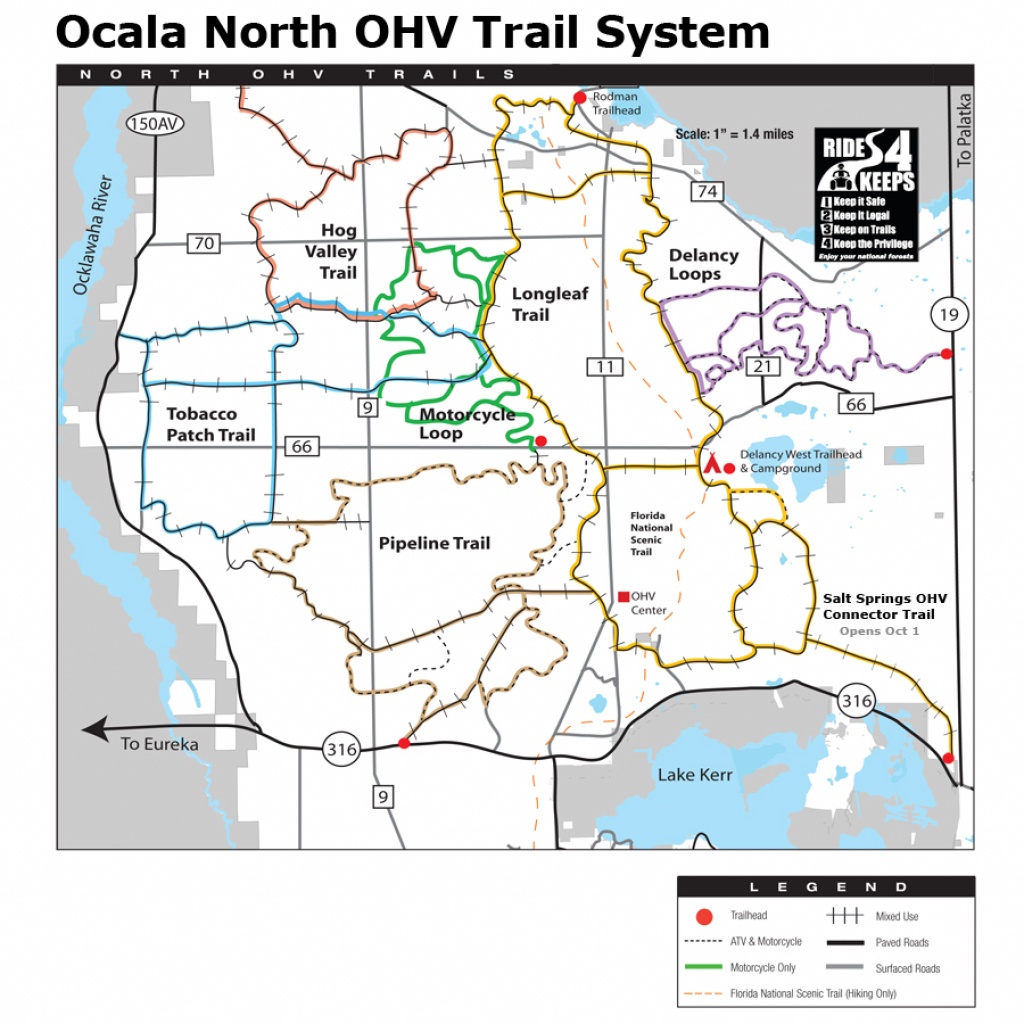 Ocala National Forest - Maps &amp;amp; Publications - Where Is Ocala Florida On A Map