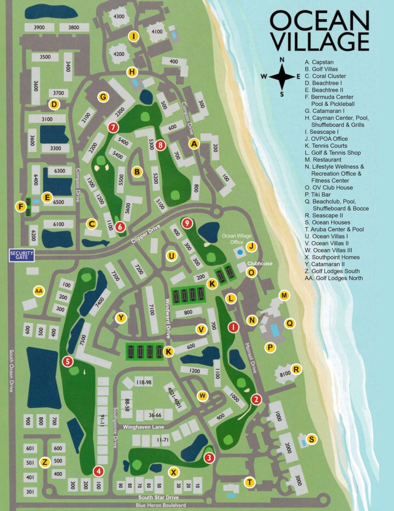 Ocean Village On Hutchinson Island - Hutchinson Florida Map