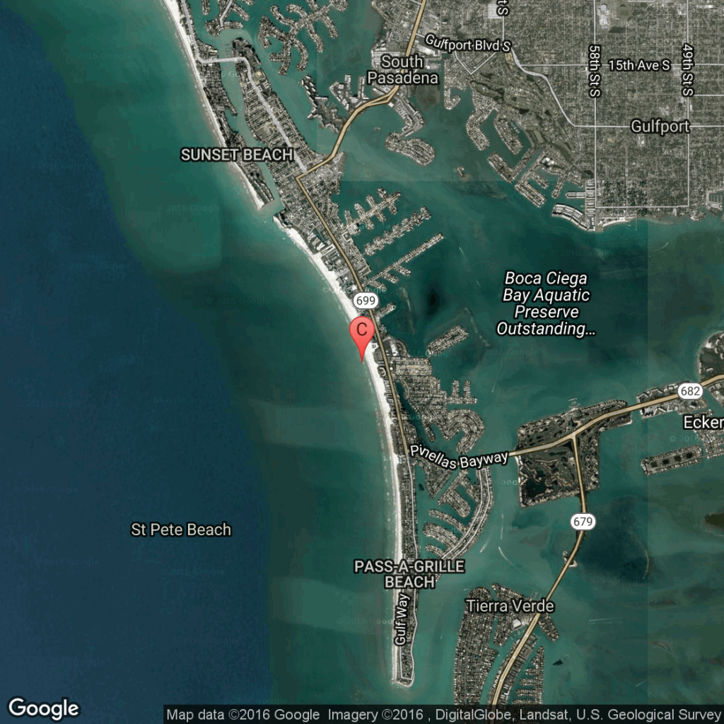 Oceanfront Hotels In St. Pete Beach, Florida | Usa Today - Google Maps St Pete Beach Florida