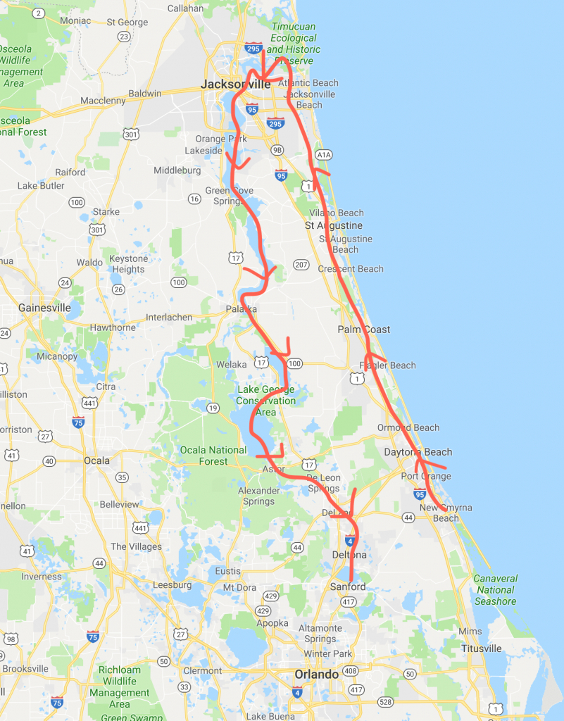 Oh No!! Bridge Closed – And Exploring Marineland, Florida | Technomadia - Marineland Florida Map