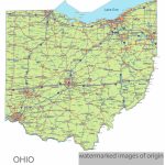 Ohio State Route Network Map. Ohio Highways Map. Cities Of Ohio   Ohio State Map Printable