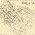 Old County Map   Travis Texas Landowner   1894   Travis County Texas Map
