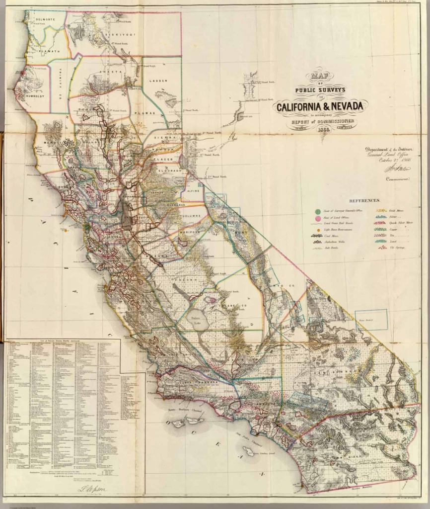 Old Historical City, County And State Maps Of California - California Hotel Map