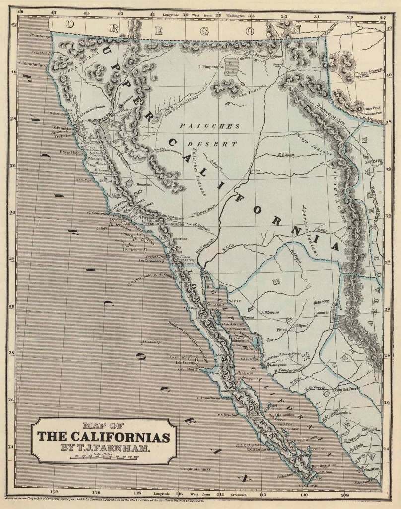 Old Historical City, County And State Maps Of California - Old California Map