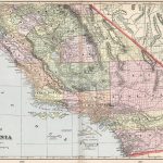 Old Historical City, County And State Maps Of California   Relief Map Of Southern California