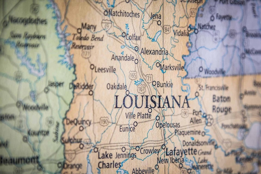 Old Historical City, Parish And State Maps Of Louisiana - Printable Map Of Lafayette La