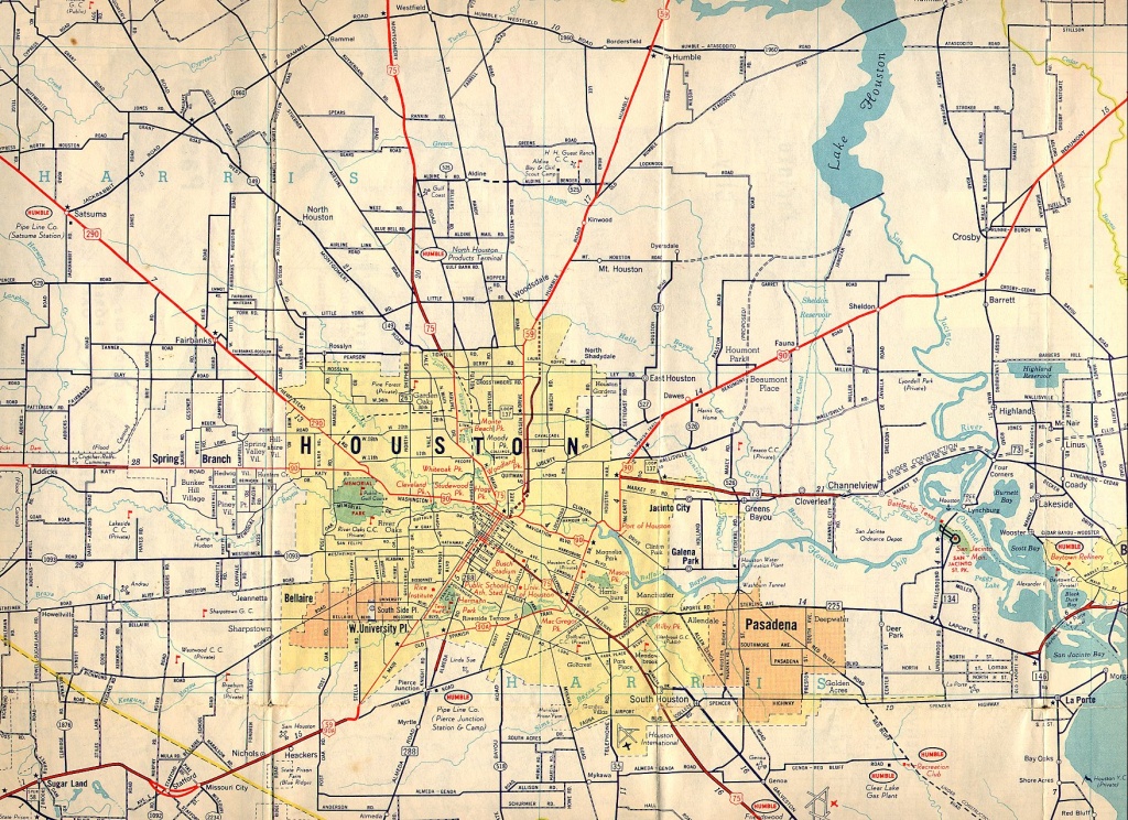 Old Houston Maps | Houston Past - Map To Houston Texas