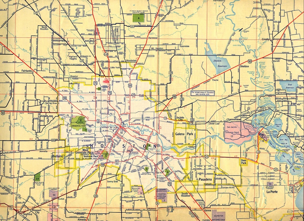 Old Houston Maps | Houston Past - Show Me Houston Texas On The Map