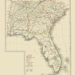 Old Map   Alabama, Georgia, South Carolina, Florida 1854   Map Of Alabama And Florida