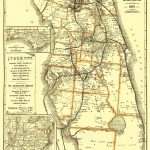 Old Railroad Map   Jacksonville, Tampa, And Key West 1891   Florida Railroad Map
