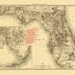 Old State Map   Florida   Rand Mcnally 1900   Old Florida Map