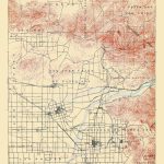 Old Topographical Map   Anaheim California 1901   Map Of Anaheim California And Surrounding Areas
