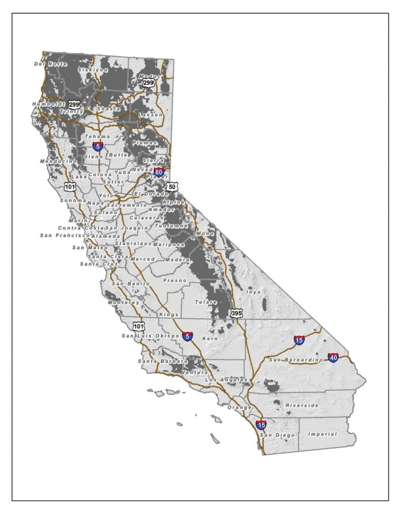 On The Comeback Trail - Wolves In California Map