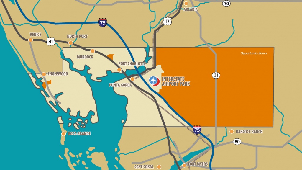 Opportunity Zones | Charlotte County Florida Economic Development - Englewood Florida Map