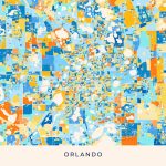 Orlando Colorful Map Poster Template | Hebstreits Sketches   Printable Map Of Orlando