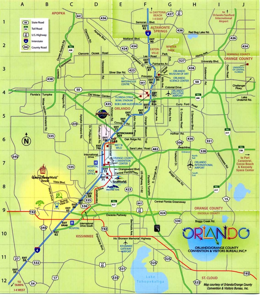Orlando Florida City Map - Orlando Florida • Mappery - Orlando Florida Map