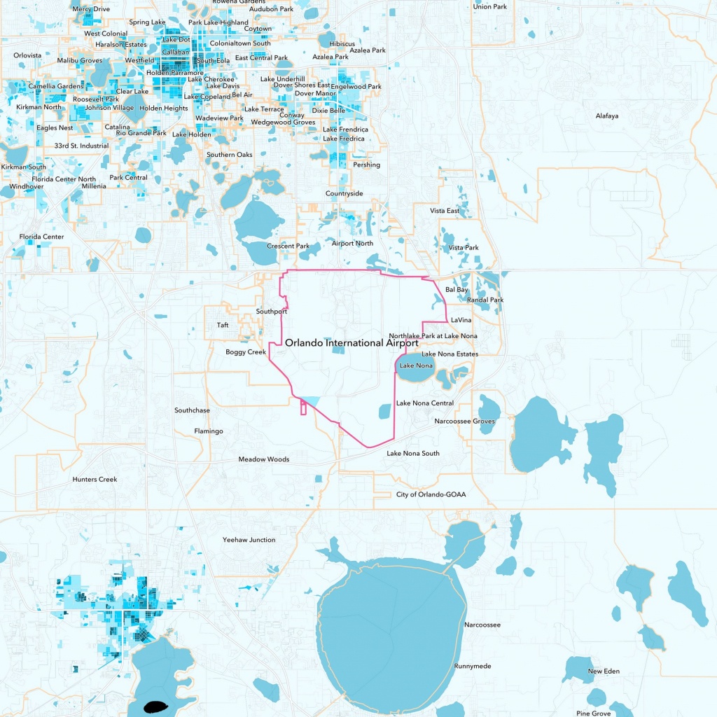 Orlando International Airport Neighborhood Guide - Orlando, Fl | Trulia - Lake Nona Florida Map